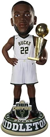 Khris Middleton Milwaukee Bucks 2021 NBA Şampiyonları 3 Ayaklı Bobblehead