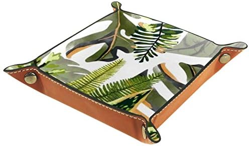 Lyetny Tropikal Ağaçlar Saklama Kutusu Şeker Tutucu Çeşitli Eşyalar Tepsi Masaüstü Depolama Organizatör Seyahat için